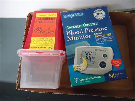 Advanced One Step Blood Pressure Monitor & BD Sharps Collector
