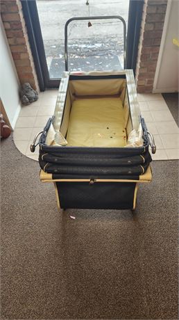 Antique Baby Stroller With Metal Base