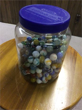 Jar of Marbles. Over 300