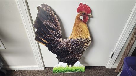 2 Rooster Yard Decorations
