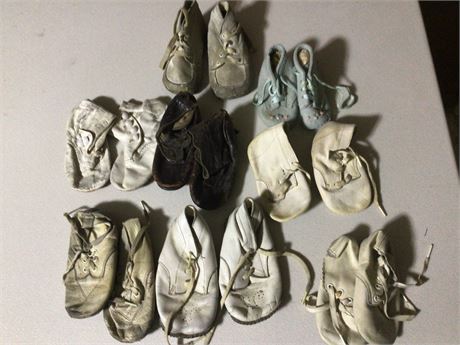 Old Collection of Baby Shoes