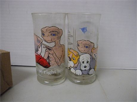 2 ET Collectible Drinking Glasses