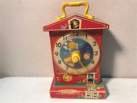 Vintage Fisher Price Music Box Teaching Clock (#2)