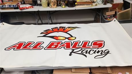 All Balls Racing Banner. Approximately 6 Feet Long