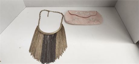 Necklace and handbag