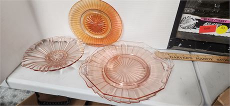Lot Of Glass Platters