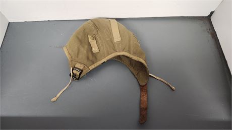 Air Force U.S. Army Type A-9 Military Hat. Size Large & Green Strap
