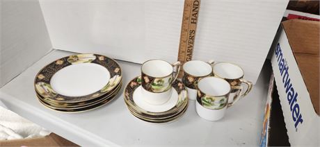 Nippon Plates & Matching Cups