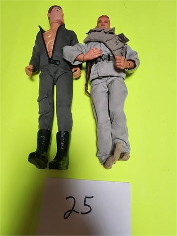 2 Gi Joe figures 1 stamped 2001 12"