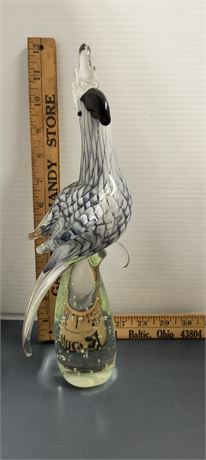 Murano Art Glass Sculptured Parrot