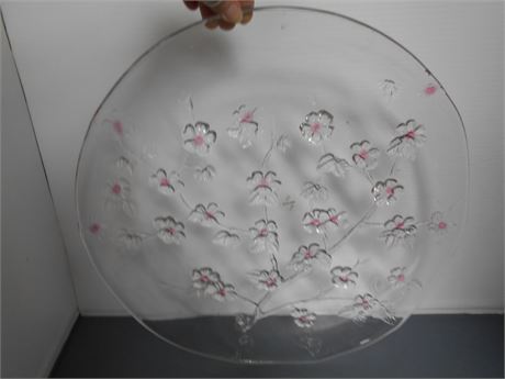 Cherry Blossom Pattern Serving Tray & Bowls