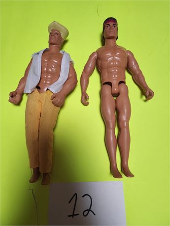 2 1992 Street Fighter GI Joe Figures 12"