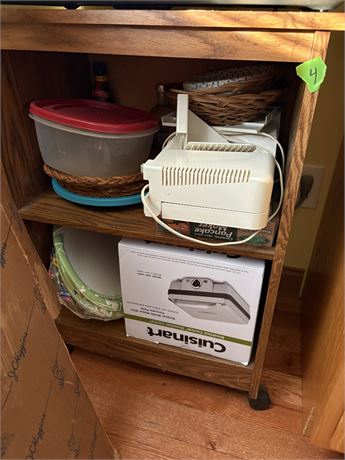 Wood shelving Unit on Wheels (Contents NOT Included)