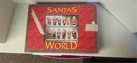 Vintage Santa's From Around The World Figurines. Some Are Broken