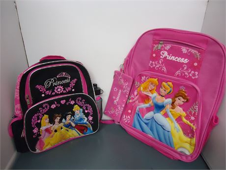 2 Princess Backpacks