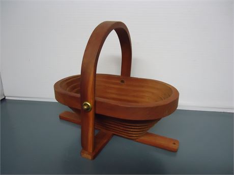 Collapsible Wood Basket