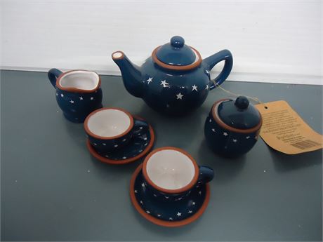 Boyd Bears Collection Bearware Pottery Tea Set