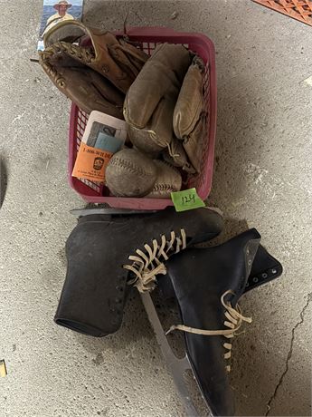 Skates, Baseball Mitts