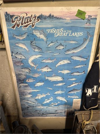 Blatz Beer Fishes of the Lake Poster
