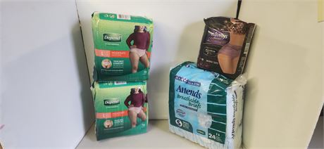 Adult Breathable Under Garments. Size Large & Small