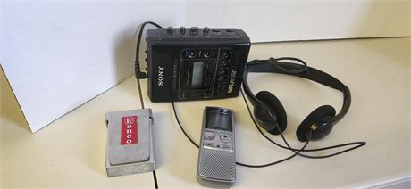 Sony Walkman & Sony Voice Recorder & Misc.