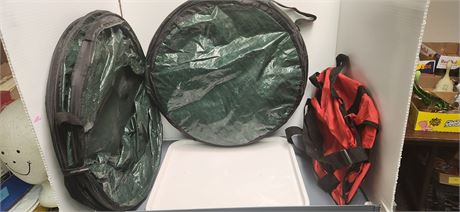 Lot Of Storage Bags & Microwave Plate