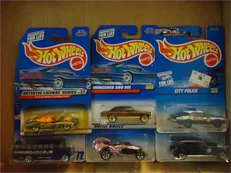 6 Vintage Hot Wheels