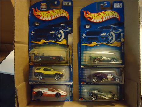 6 Vintage Hot Wheels