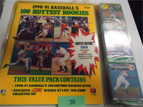 1990-1991 Baseball's 100 Hottest Rookies Book Collector's Set