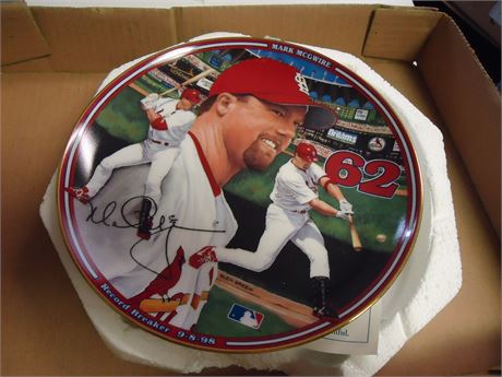 Mark McGwire Record Breaker 9-8-98 Collector Plate