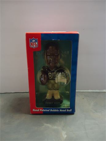 NFL Jerry Rice Hand Painted Bobble Head