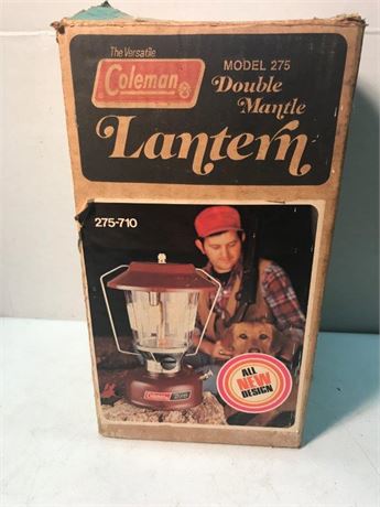 Coleman Model 275 Double Mantle Lantern with Box