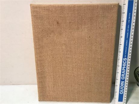 Framed Burlap Display Piece