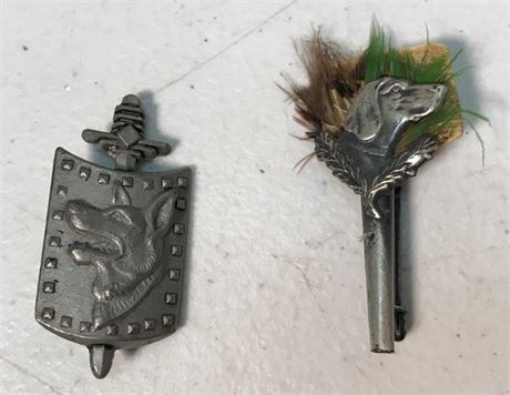2 Dog Pins
