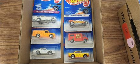 Six vintage hot wheels