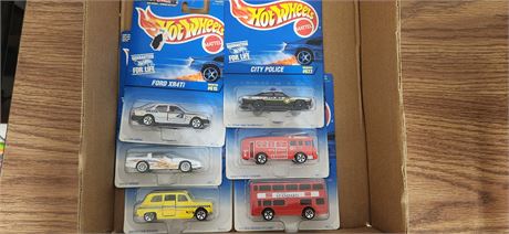 Six vintage hot wheels