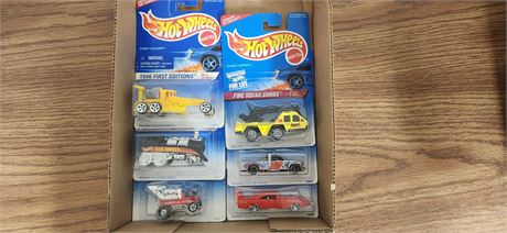 Six vintage hot wheels
