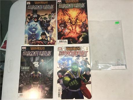 Complete Set of 4 War of The Realms New Agents of Atlas #1-4