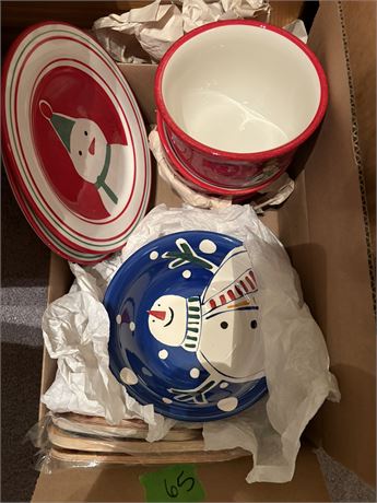 Holiday Bowls, Plates