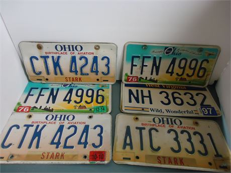 Vintage License Plates