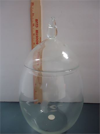 Princess House Glass Jar With Lid