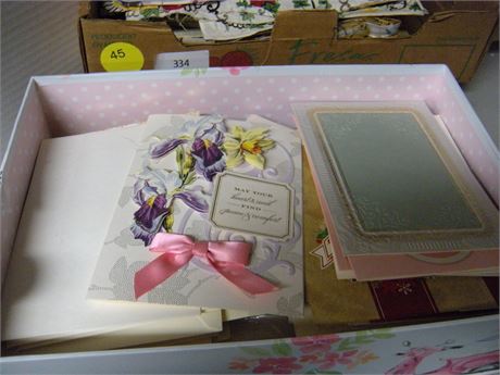 Vintage cards and crafting books