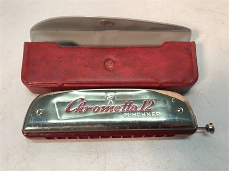 M Hohner Chrometta 12 Harmonica