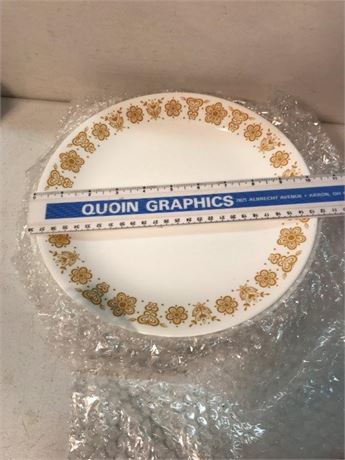 6 Corelle Butterfly Gold Plates