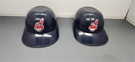 2 Small Plastic Cleveland Indians Collectible Hats