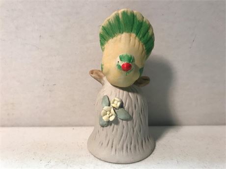 Yellow & Green Hand Painted Bird Bell