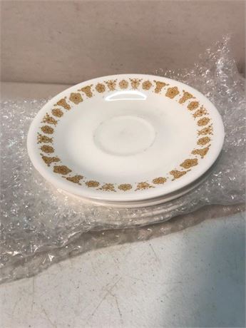 8 Corelle Butterfly Gold Saucers