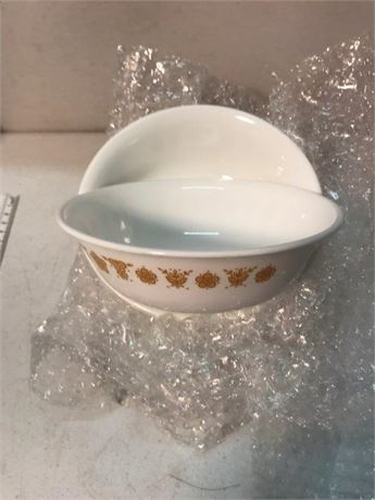 5 Corelle Butterfly Gold Bowls