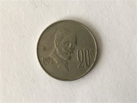 1975 Mexico 20 Centavos