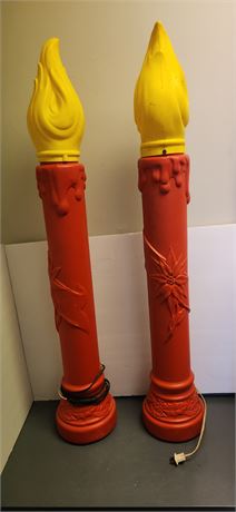 1969 Empire Plastics  Blow Mold Christmas Candles